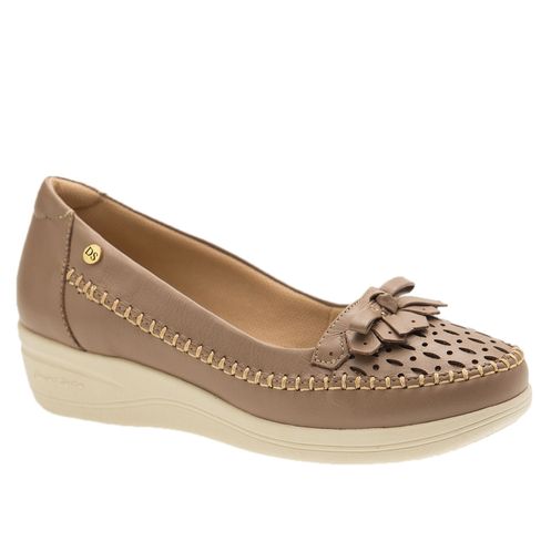 Sapato Anabela Doctor Shoes Couro 7801 Fendy - Doctor Shoes
