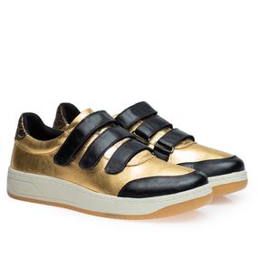 Tenis-Doctor-Shoes-Sneaker-Couro-1590-Dourado-Preto