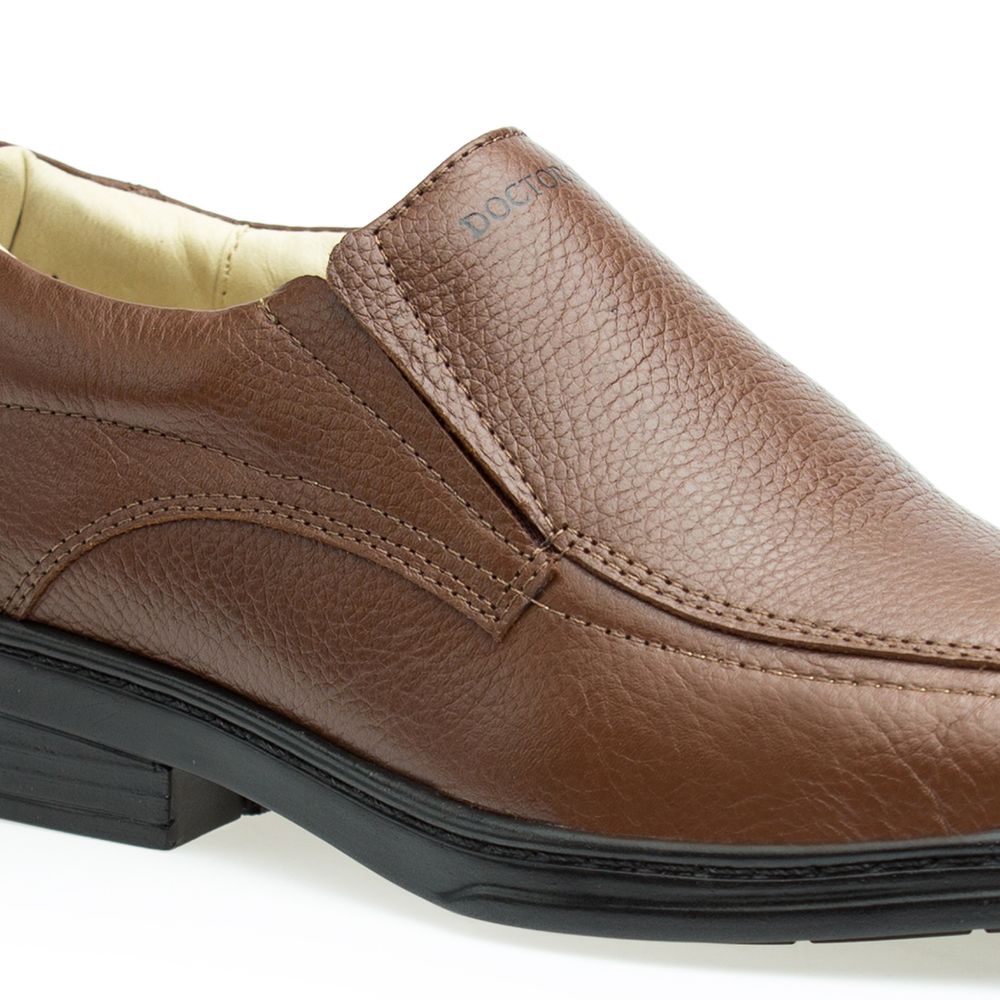 Sapato Casual Doctor Shoes Couro 917 Camel - Doctor Shoes