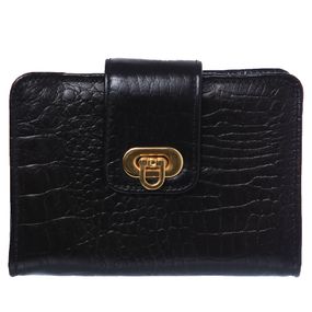 Carteira-Feminina-1-em-Couro-Croco-Preto-Doctor-Shoes-Preto-UNICO