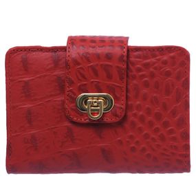 Carteira-Feminina-1-em-Couro-Croco-Vermelho-Doctor-Shoes-Vermelho-UNICO