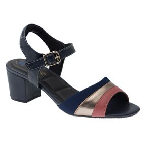 Sandalia-Feminina-em-Couro-Rosado-Metalic-Techprene-Marinho-Roma--Marinho-266--Doctor-Shoes-Azul-Marinho-34