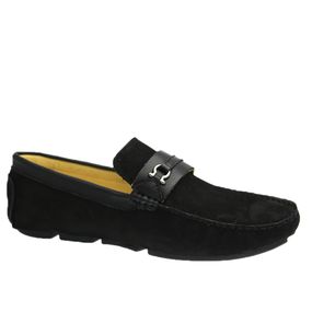 Driver-Masculino-em-Couro-Nobuck-Preto-Floater-Preto-807-Doctor-Shoes-Preto-37