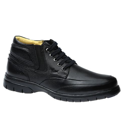 botinha masculina de couro