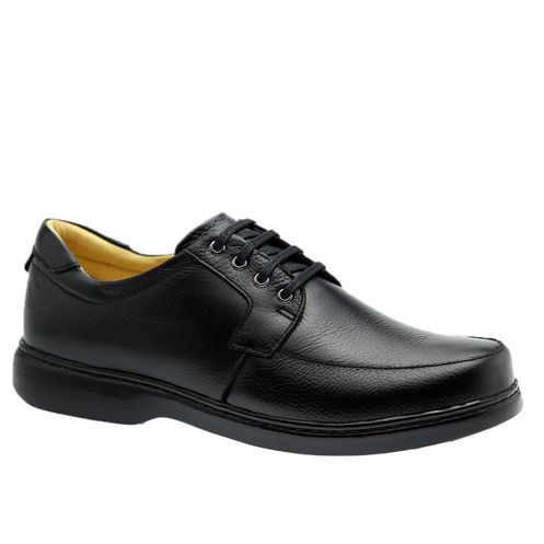 sapato casual em couro dr shoes preto