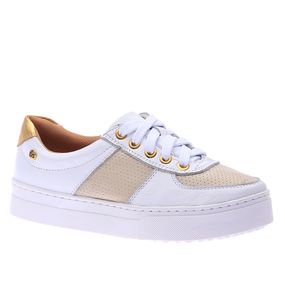 Tenis-Feminino-em-Couro-Roma-Branco-Off-White-Dourado-1469-Doctor-Shoes-Branco-34